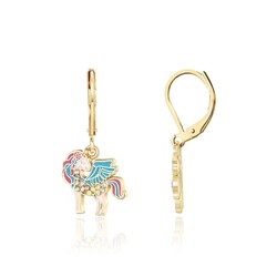 Girl Nation Boucle d'oreilles suspendues - Licorne Magique