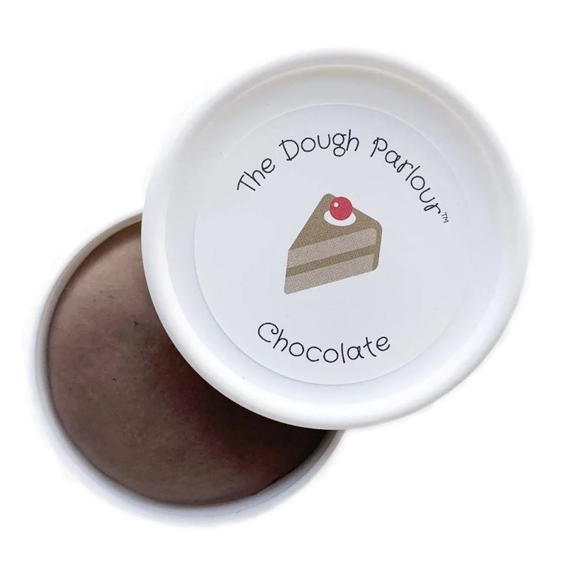 The Dough Parlour tubes de pâte à modeler naturelle -chocolat