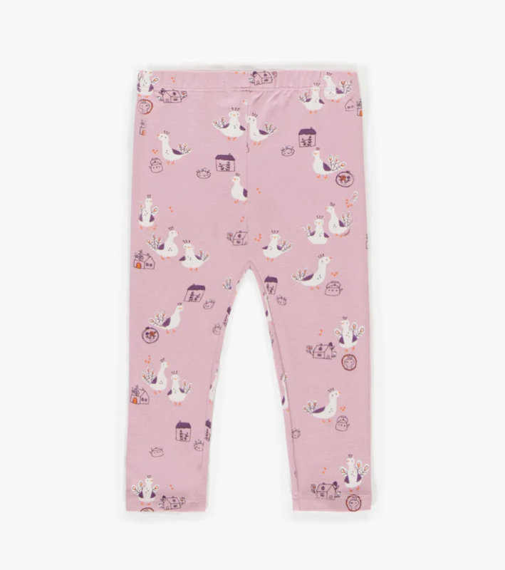 Souris Mini Pink cotton patterned leggings