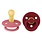 Bibs Set of 2 latex pacifiers 0-6M - Coral & Ruby