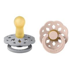 Bibs Set of 2 boheme latex pacifiers 6-18M - Cloud & Blush