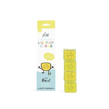 Glo Pals Alex-Pack of 4 water-activated light up cubes