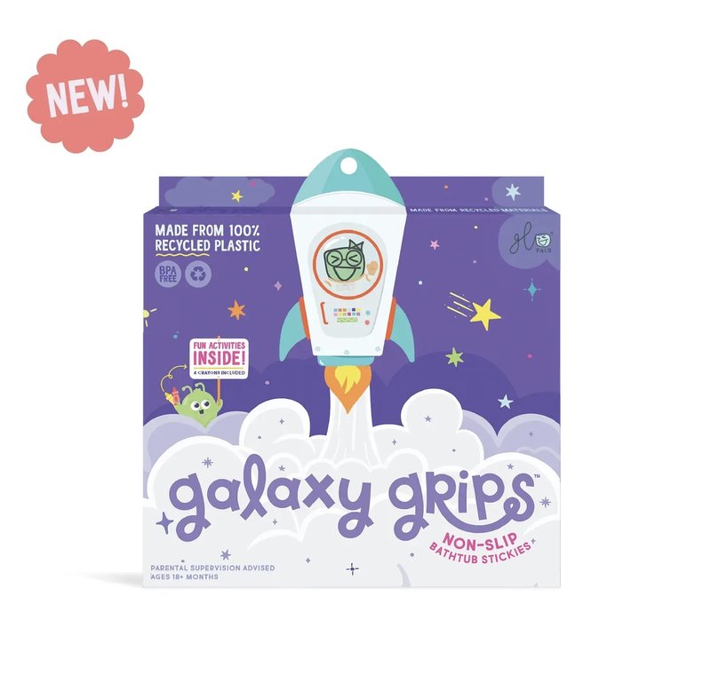 Glo Pals Galaxy-Autocollants antidérapants pour le bain