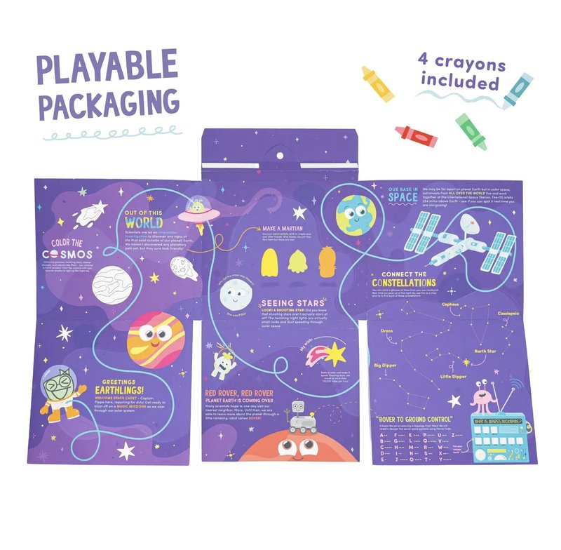 Glo Pals Galaxy-Non-slip bath stickers