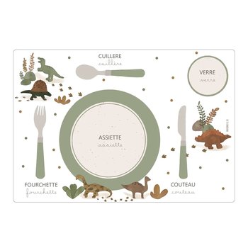 Paper Poetic Placemat-Dinosaurs