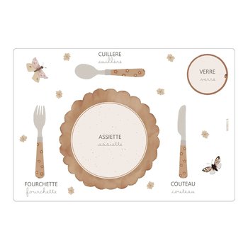 Paper Poetic Placemat-Flowers