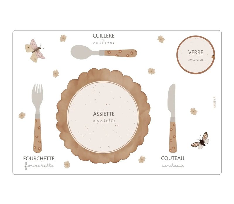 Paper Poetic Placemat-Flowers