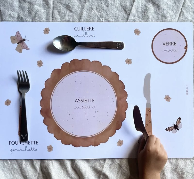 Paper Poetic Placemat-Flowers