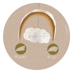 Paper Poetic Carte à gratter-(Garcon) ou Fille