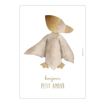 Paper Poetic Carte de souhaits-Doudou goose