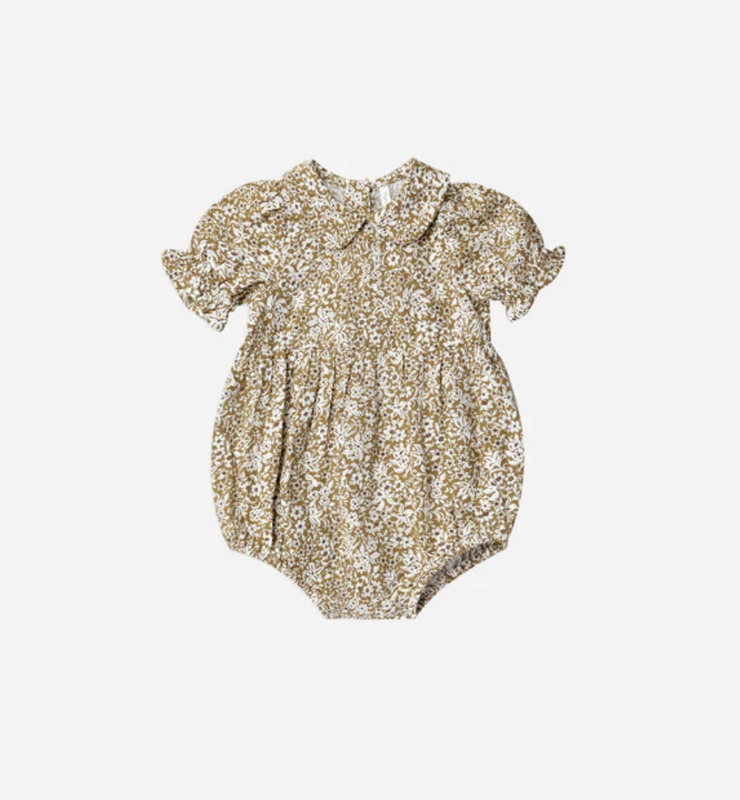 Rylee + Cru Gracie Romper-Golden disty