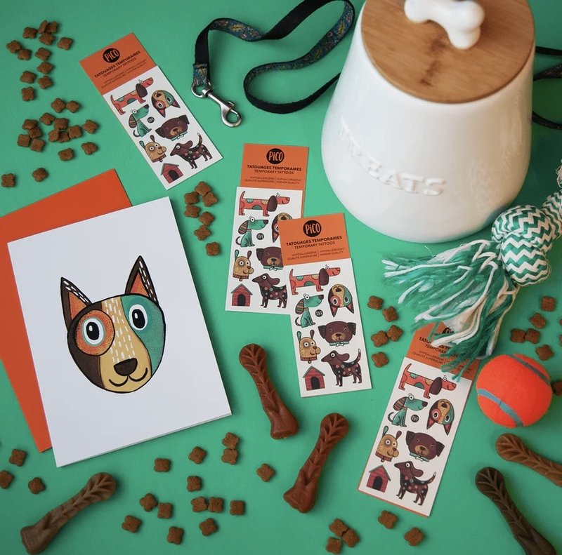 Pico Tatoo Inc Greeting cards - The cute dog