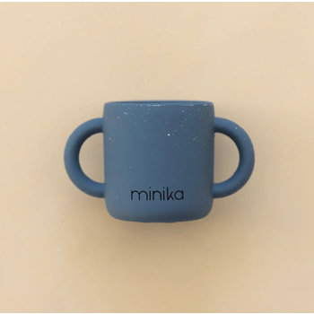 Minika Tasse d'apprentissage avec poignées-Indigo