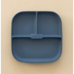 Minika Assiette avec succion -Indigo