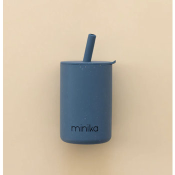 Minika Cup with straw and lid - Indigo