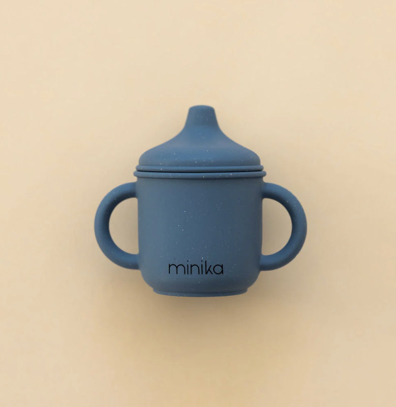 Minika Silicone sippy cup -Indigo