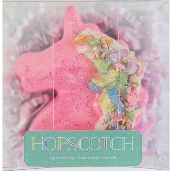 Hopscotch Craie de trottoir scintillante-Pink unicorn Treat size