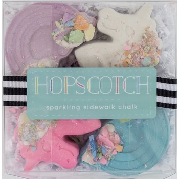 Hopscotch Boite de 4 craies de trottoir scintillante-Unicorn Daydream