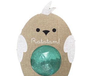 Ratatam 42mm Glitter Bird Bouncing Ball - Green