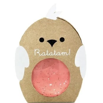 Ratatam 42mm Glitter Bird Bouncing Ball - pink