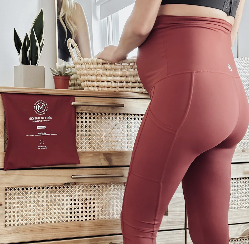 Athena Maternity Legging as comfortable as your favorite brand, crafted  sustainably and ethically with eco-friendly materials. – Rose Buddha