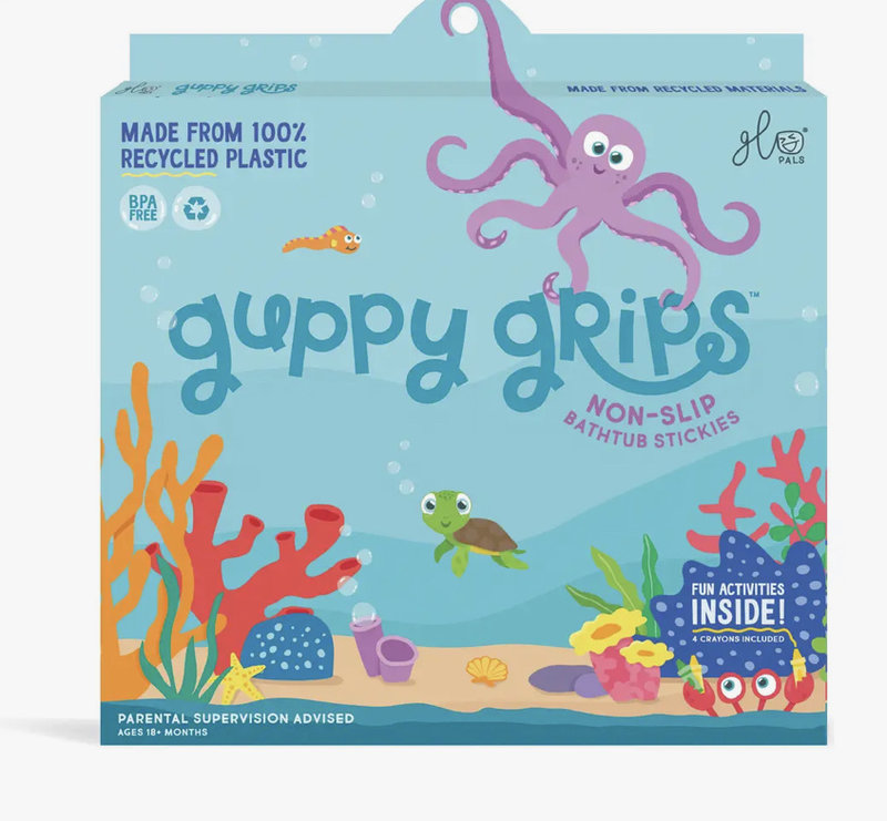 Glo Pals Guppy-non-slip bathtub stickies