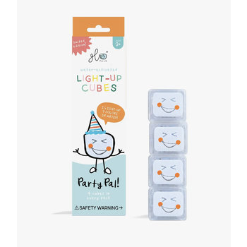 Glo Pals Party Pal-Paquet de 4 cubes lumineux activés par l'eau