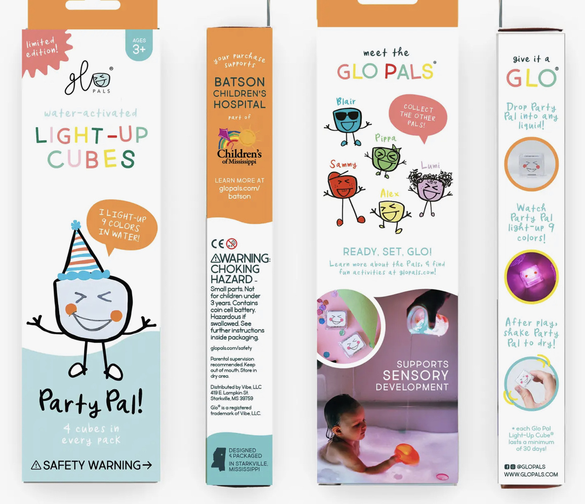 Glo Pals Party Pal-Water activated glo pal cubes 4 pack