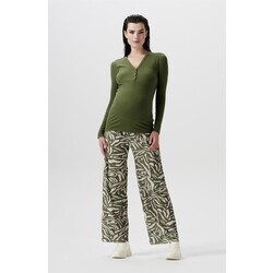 Noppies Robe maternite/allaitement manche longue-Olive