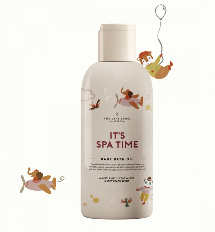 The Gift Label Huile de bain pour bébé-It's Spa Time