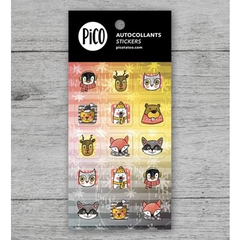 Pico Tatoo Inc Stickers - Winter animals