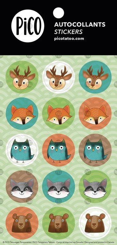 Pico Tatoo Inc Sticker - The forest animals