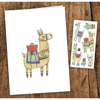 Pico Tatoo Inc Greeting card - Noah the alpaca