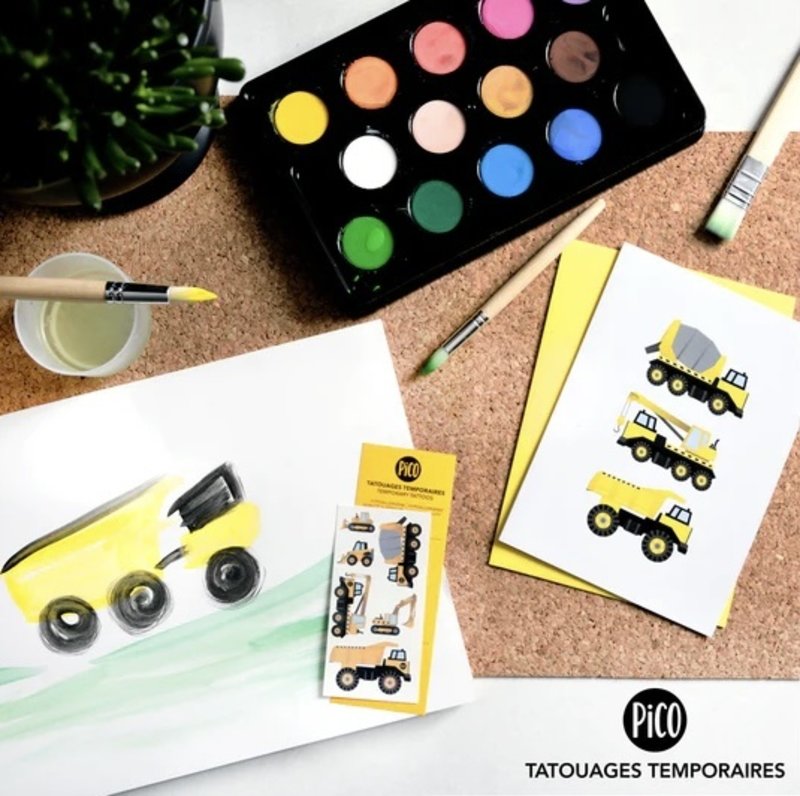 Pico Tatoo Inc Greeting Card - Trucks