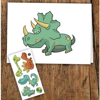 Pico Tatoo Inc Carte de souhaits - Dinosaure