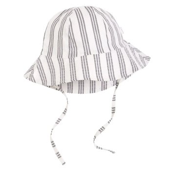 Petit Lem Chapeau off-white a rayure bleu