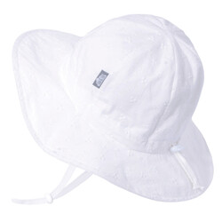 Jan&Jul Cotton floppy hat - White Eyelet