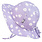 Jan&Jul Cotton floppy hat - Purple Daisy