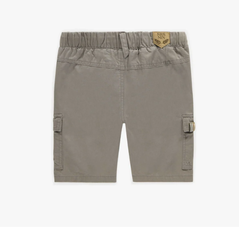 Souris Mini SHORT IN TWILL WITH LARGE POCKETS - Grey