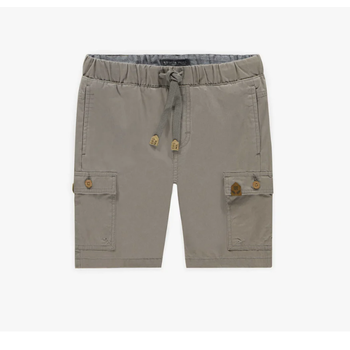 Souris Mini SHORT IN TWILL WITH LARGE POCKETS - Grey