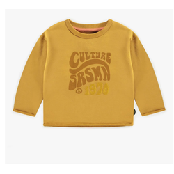 Souris Mini Chandail à manches longues en coton - Moutarde