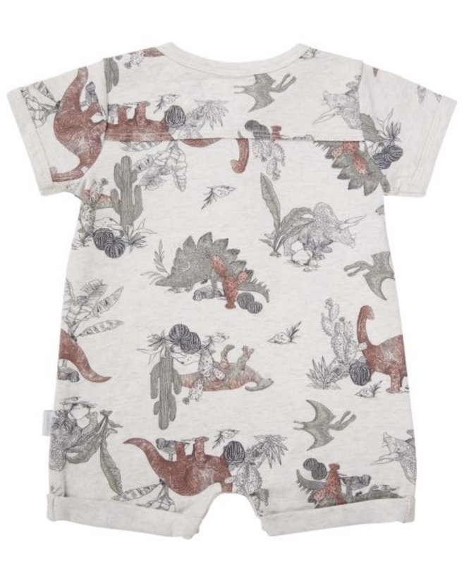 Noppies Play suit Manhattan -Dinosaur Oatmeal