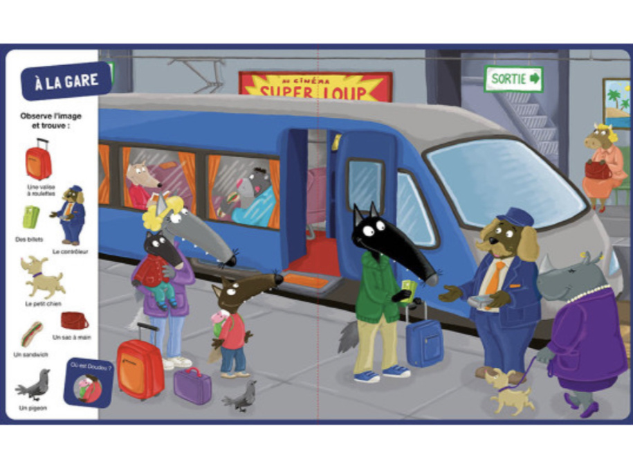 Auzou P'tit loup, cherche et trouve - Vive les vacances!