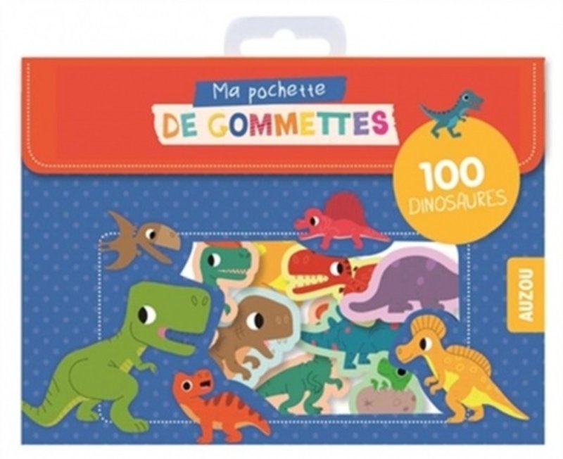 Auzou Ma pochette de 100 grandes gommettes - Les Dinosaures