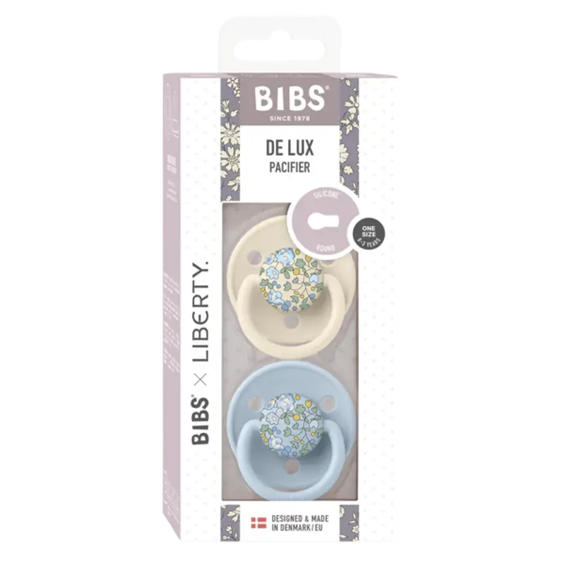 Bibs Pack of 2 pacifiers  Bibs X Liberty One Size - Eloise Baby Blue mix