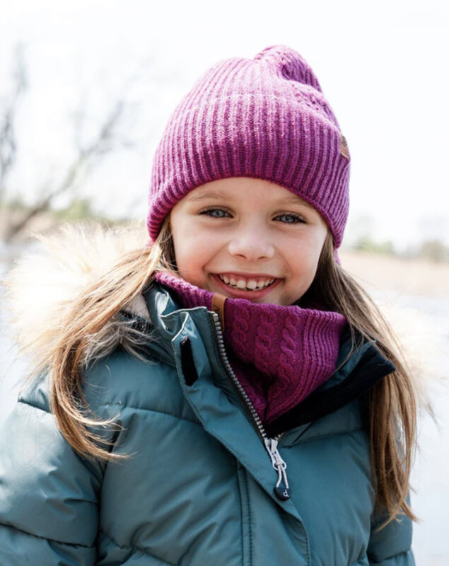 Deux Par Deux Knit hat - Burgundy