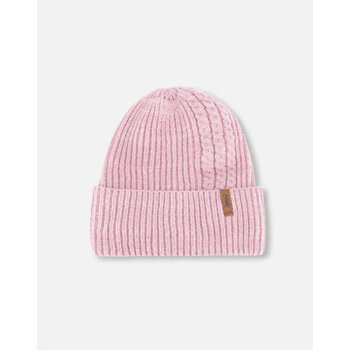 Deux Par Deux Knit hat  - Old pink