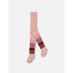 Deux Par Deux Collant hérisson rose poudre