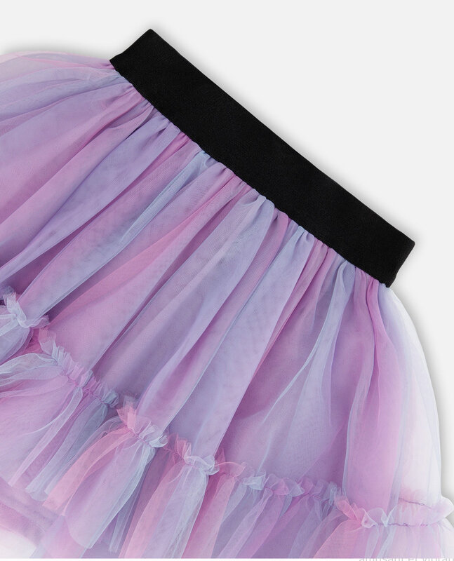 Deux Par Deux Rainbow Tulle Skirt Colorful