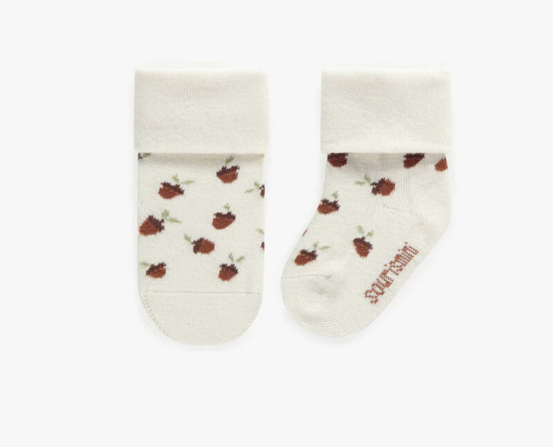 Souris Mini Chaussettes extensibles crème avec noisettes